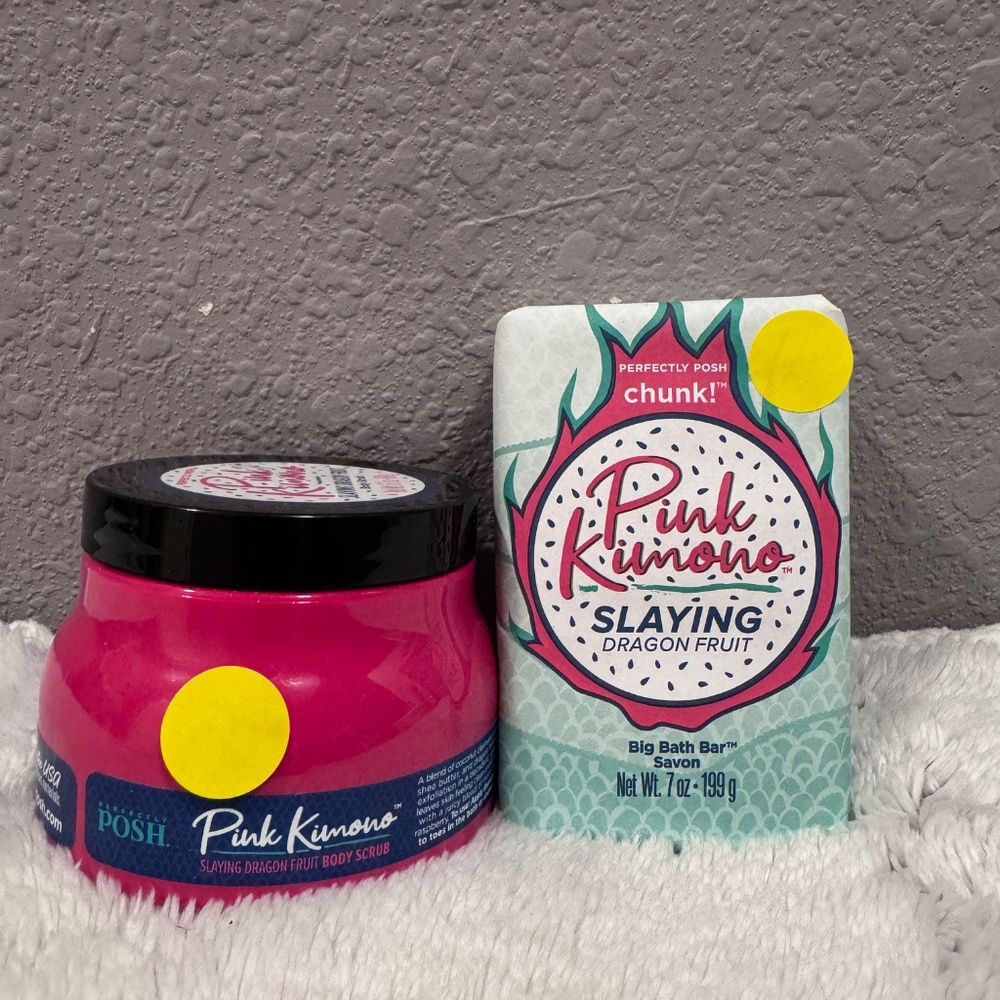 Perfectly Posh~Pink Kimono Slaying Dragon Fruit Bundle~New/Sealed - Picture 4 of 7